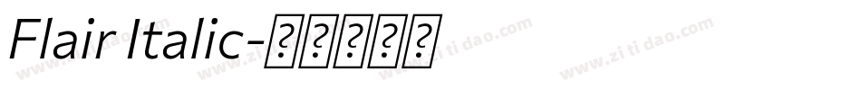 Flair Italic字体转换